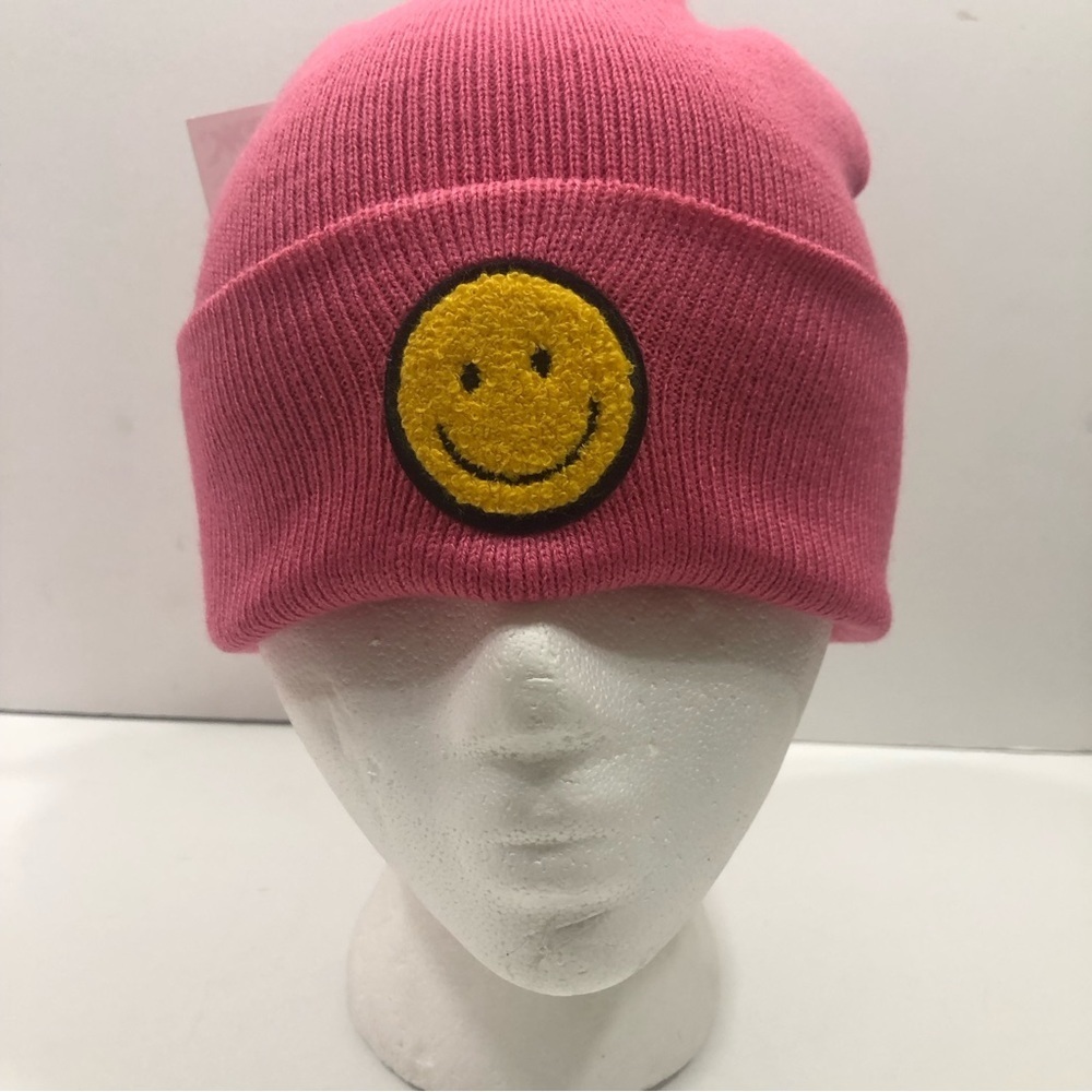 Smiley Face Knit Cap NEW